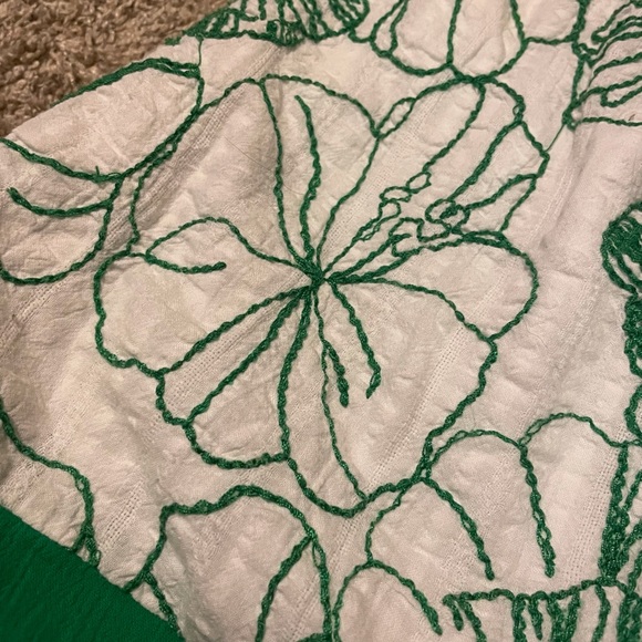 Green And White Vanity Women’s Small Halter Tank - Picture 4 of 7